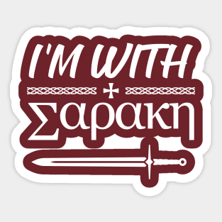 I'm with Saracen Sticker